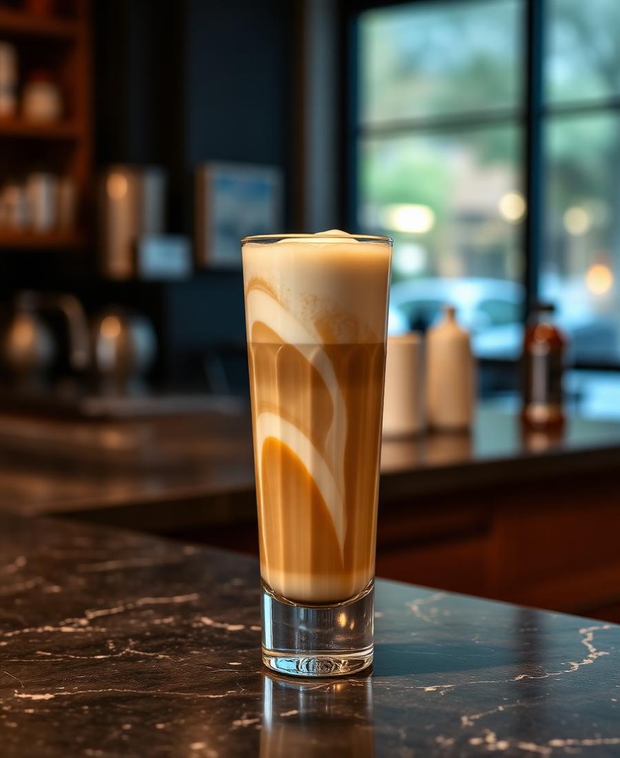 Bardakta buzlu latte